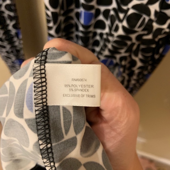 Boston Proper Hexagon Geo Wrap Dress XS - Picture 5 of 6